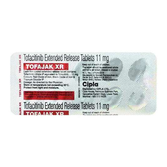 TOFAJAK XR 11mg Tablet 10's - Global Surgicals