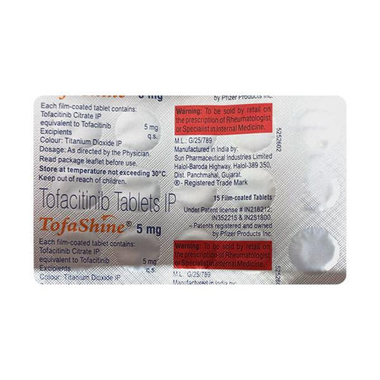 TOFASHINE 5mg Tablet 10's - Global Surgicals