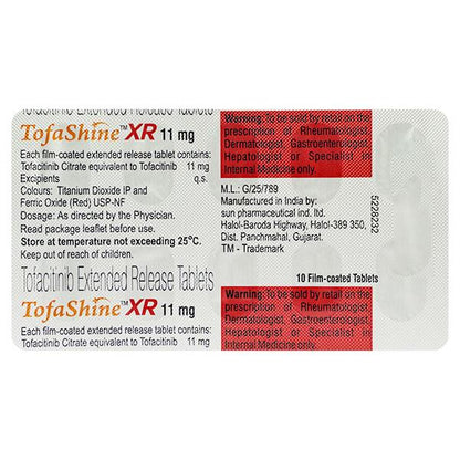 TOFASHINE XR 11 Tablet 10's - Global Surgicals