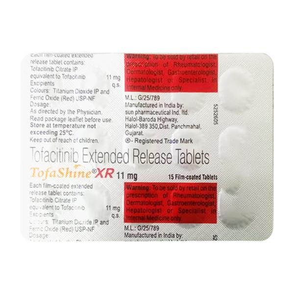 TOFASHINE XR 11mg Tablet 15's - Global Surgicals