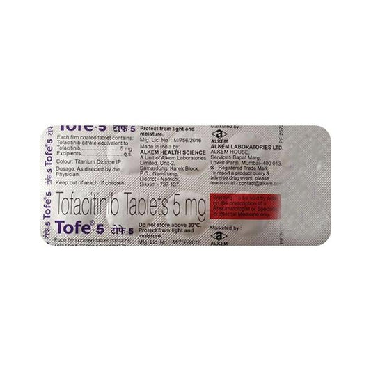 TOFE 5 Tablet 10's - Global Surgicals