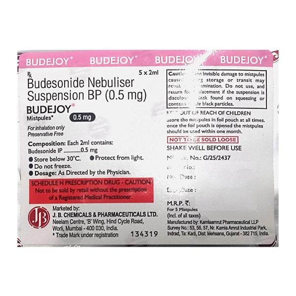 BUDEJOY 0.5mg Mistpules 5X2ml
