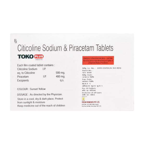 TOKO PLUS Tablet 10's - Global Surgicals