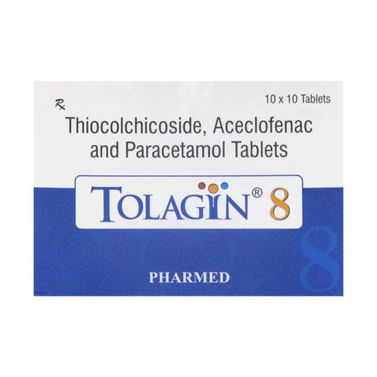 Tolagin 8mg Tablet 10'S - Global Surgicals