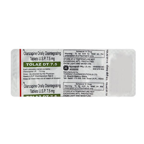 Tolaz DT 7.5mg Tablet 10'S - Global Surgicals