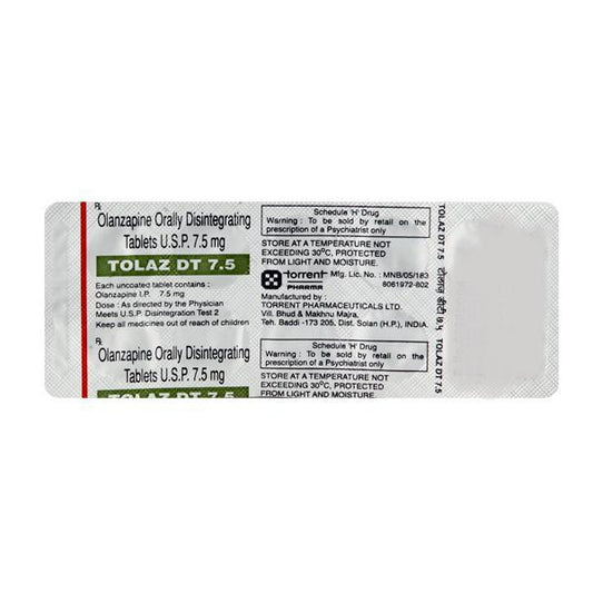 Tolaz DT 7.5mg Tablet 10'S - Global Surgicals