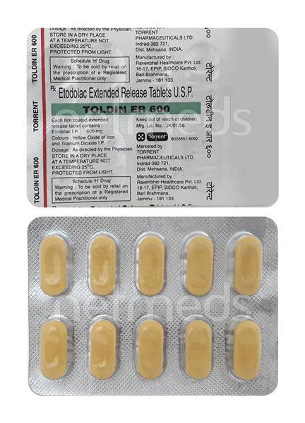 Toldin ER 600mg Tablet 10'S - Global Surgicals