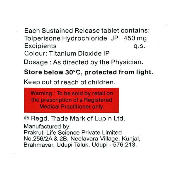 Tolifast SR 450mg Tablet 6'S - Global Surgicals
