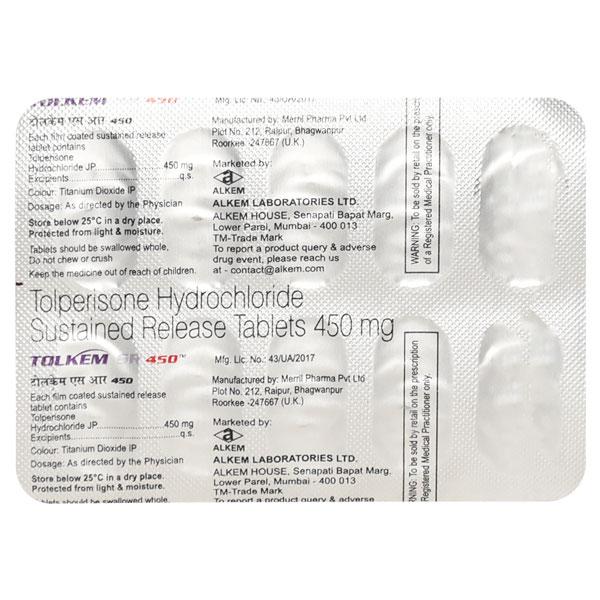 TOLKEM SR 450mg Tablet 10's - Global Surgicals