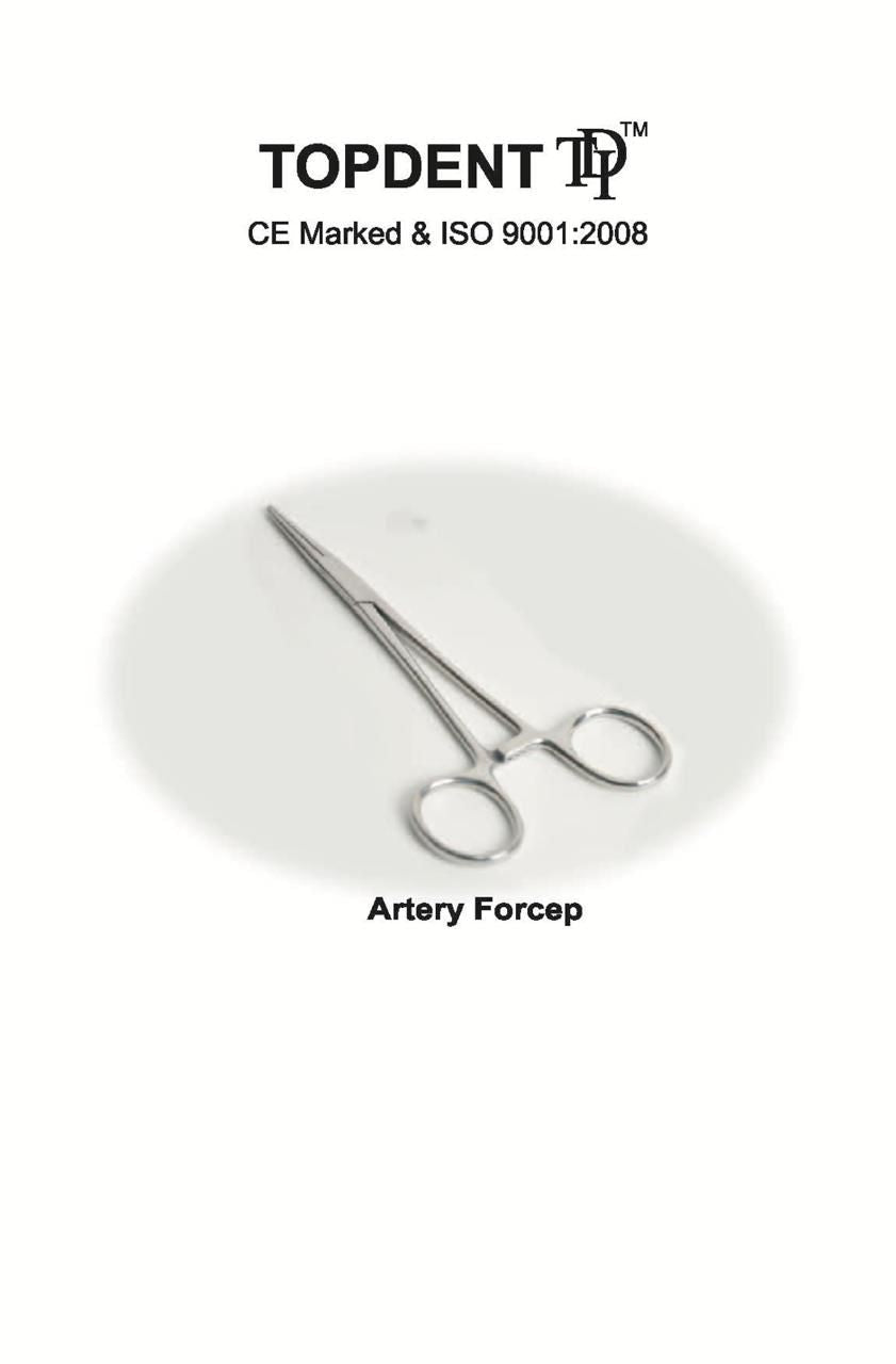 Topdent Artery Forceps - Global Surgicals