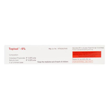 Topisal 6% Ointment 30gm - Global Surgicals
