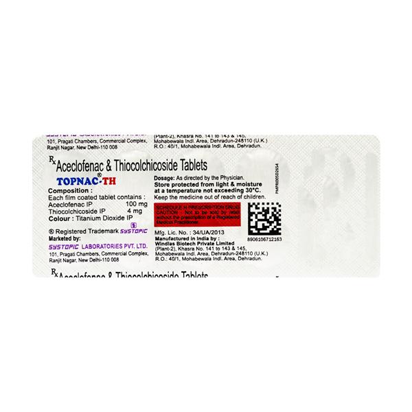TOPNAC TH Tablet 10's - Global Surgicals