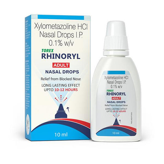 TOREX RHINORYL Adult Nasal Drops 10ml - Global Surgicals