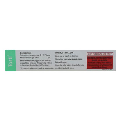 TOSTI Gel(Oral) 5gm - Global Surgicals