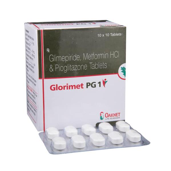 Glorimet PG 1/500/15mg Tablet 10'S