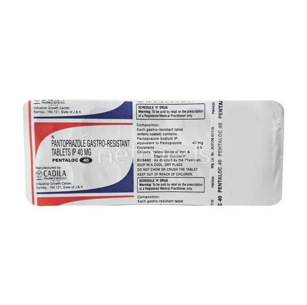 Pentaloc 40mg Tablet 10'S