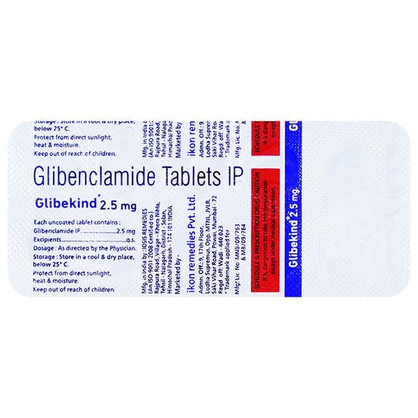 GLIBEKIND 2.5 MG Tablet 10's