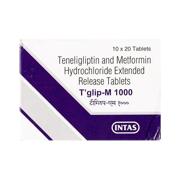 T GLIP M 1000 Tablet 20's