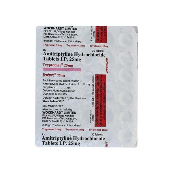 Tryptomer 25mg Tablet 30'S
