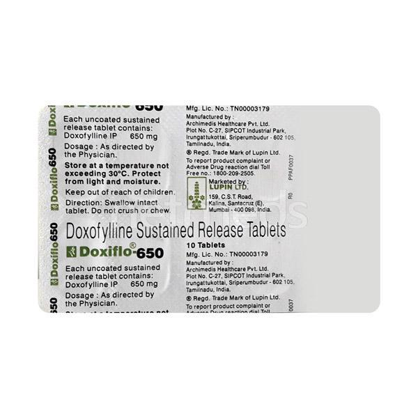 Doxiflo 650mg Tablet 10'S