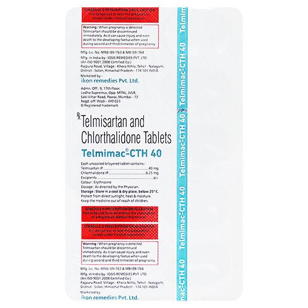 TELMIMAC CTH 40 Tablet 10's