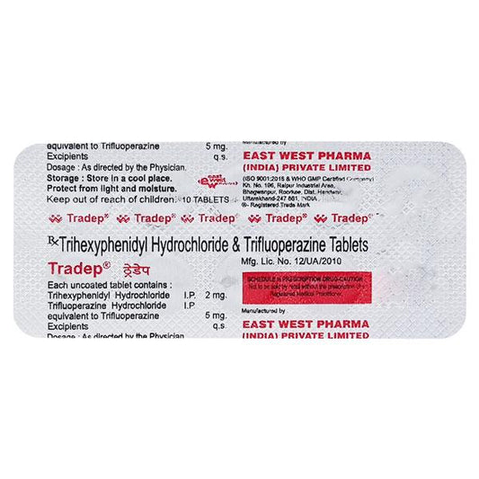 Tradep 5/2mg Tablet 10'S - Global Surgicals