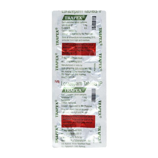 Trapex 1mg Tablet 10'S - Global Surgicals