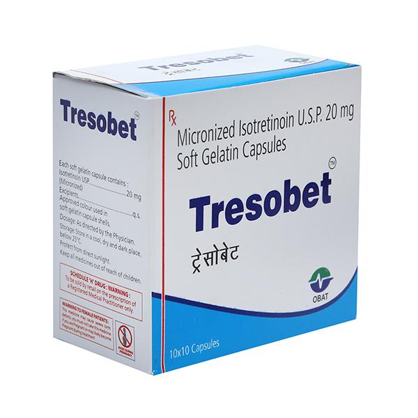 TRESOBET 20 Soft Gelatin Capsule 10's - Global Surgicals