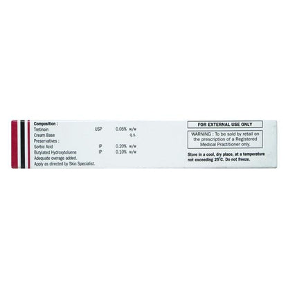 Tretin 0.05% Cream 30gm - Global Surgicals