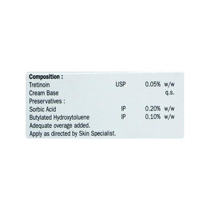 Tretin 0.05% Cream 30gm - Global Surgicals