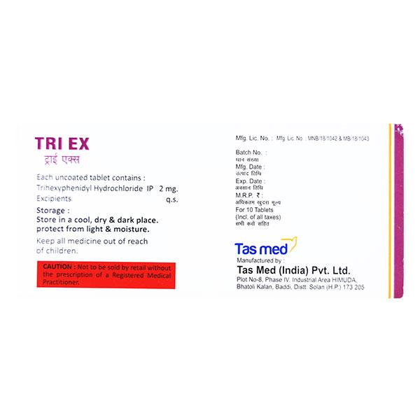 TRI EX 2MG TABLET 10'S - Global Surgicals