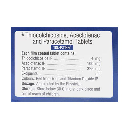 Triactin 4mg Tablet 10'S - Global Surgicals