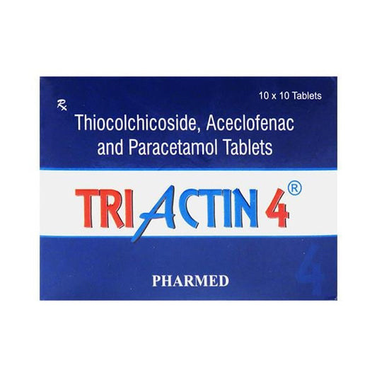Triactin 4mg Tablet 10'S - Global Surgicals