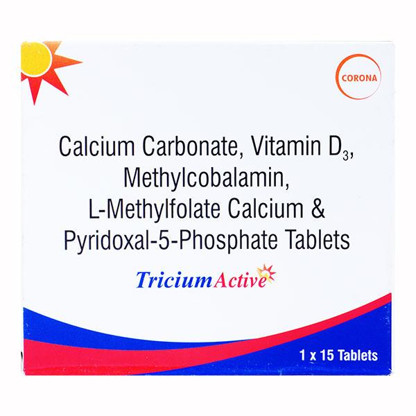 TRICIUM ACTIVE Tablet 15's - Global Surgicals