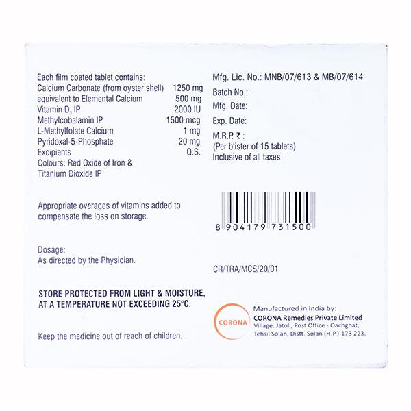 TRICIUM ACTIVE Tablet 15's - Global Surgicals