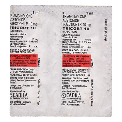 Tricort 10mg Injection 1ml - Global Surgicals