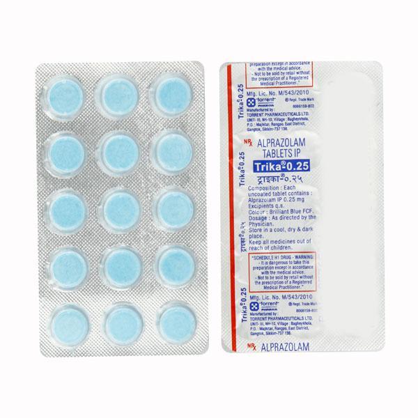 Trika 0.25mg Tablet 15'S - Global Surgicals
