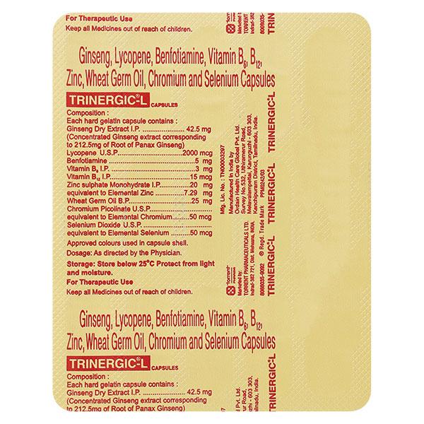 Trinergic L Capsule 15'S - Global Surgicals