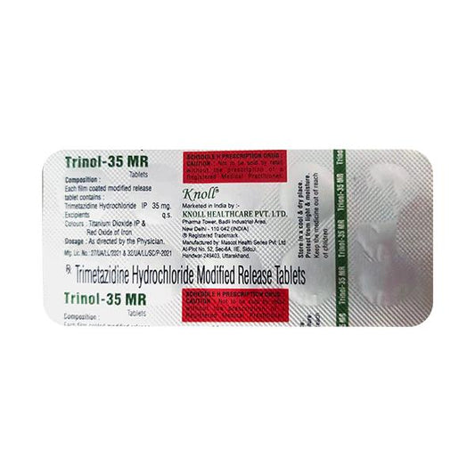TRINOL 35 MR Tablet 10's - Global Surgicals
