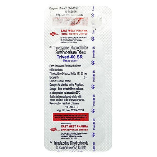 Trived SR 60mg Tablet 10'S - Global Surgicals
