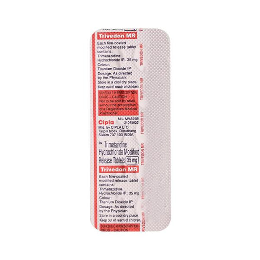 Trivedon MR Tablet 10'S - Global Surgicals