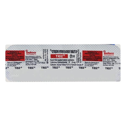 Triz Tablet 10'S - Global Surgicals