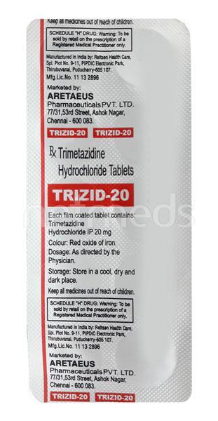 Trizid 20mg Tablet 10'S - Global Surgicals