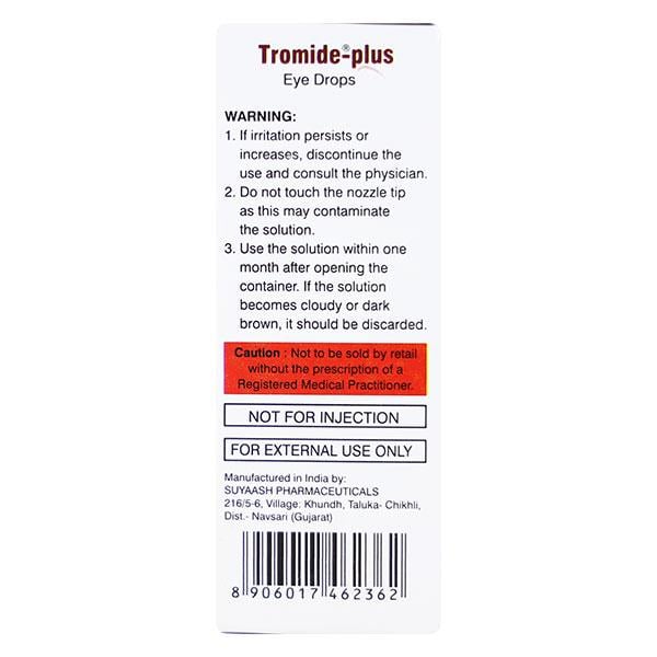 TROMIDE PLUS Eye Drops 5ml - Global Surgicals