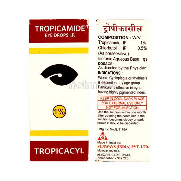 Tropicacyl 1% Drops 5ml (N) - Global Surgicals