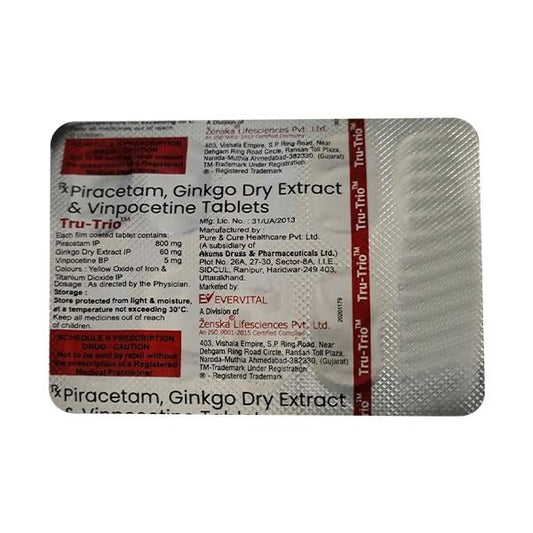 TRU TRIO Tablet 10's - Global Surgicals