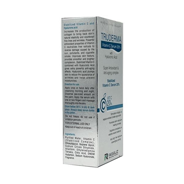 TRUDERMA STABILIZED VITAMIN C Serum 20ml - Global Surgicals