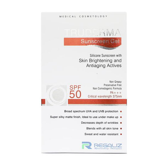 TRUDERMA SUNSCREEN SPF 50 Gel(Topical) 50gm - Global Surgicals