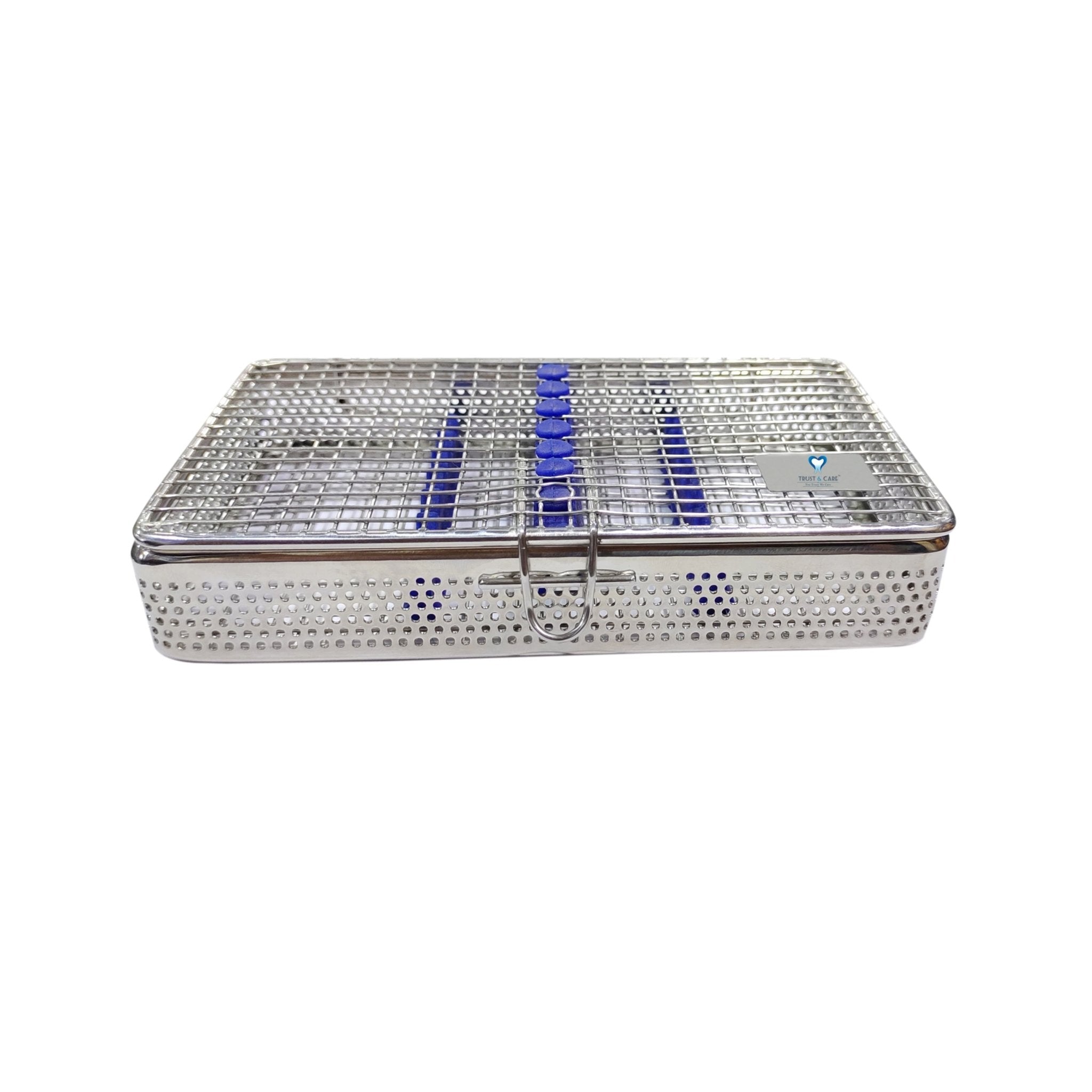 Trust & Care Stainless Steel Sterilization Mesh Cassette For 7 Instrument - Global Surgicals