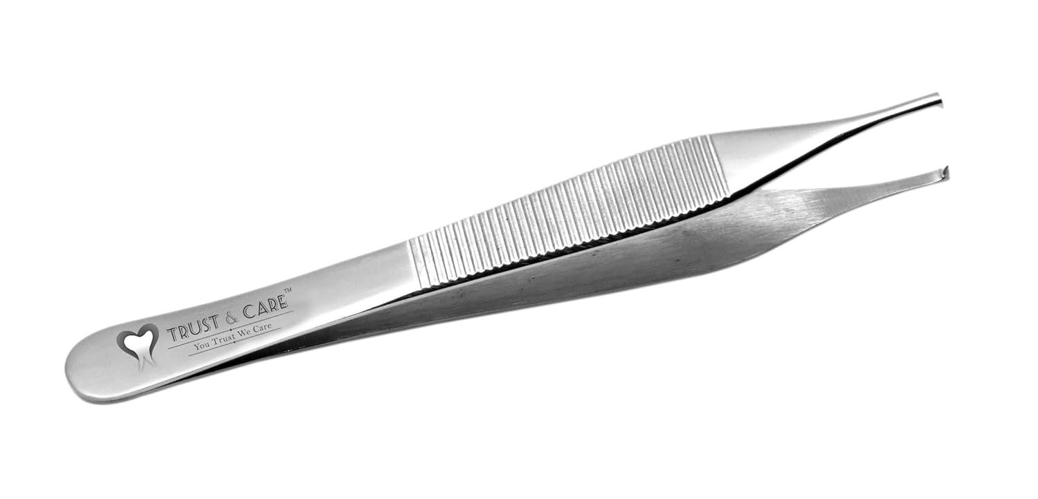 Trust & Care Tissue Adson With Tooth 1X2 Tissue Forceps - Global Surgicals